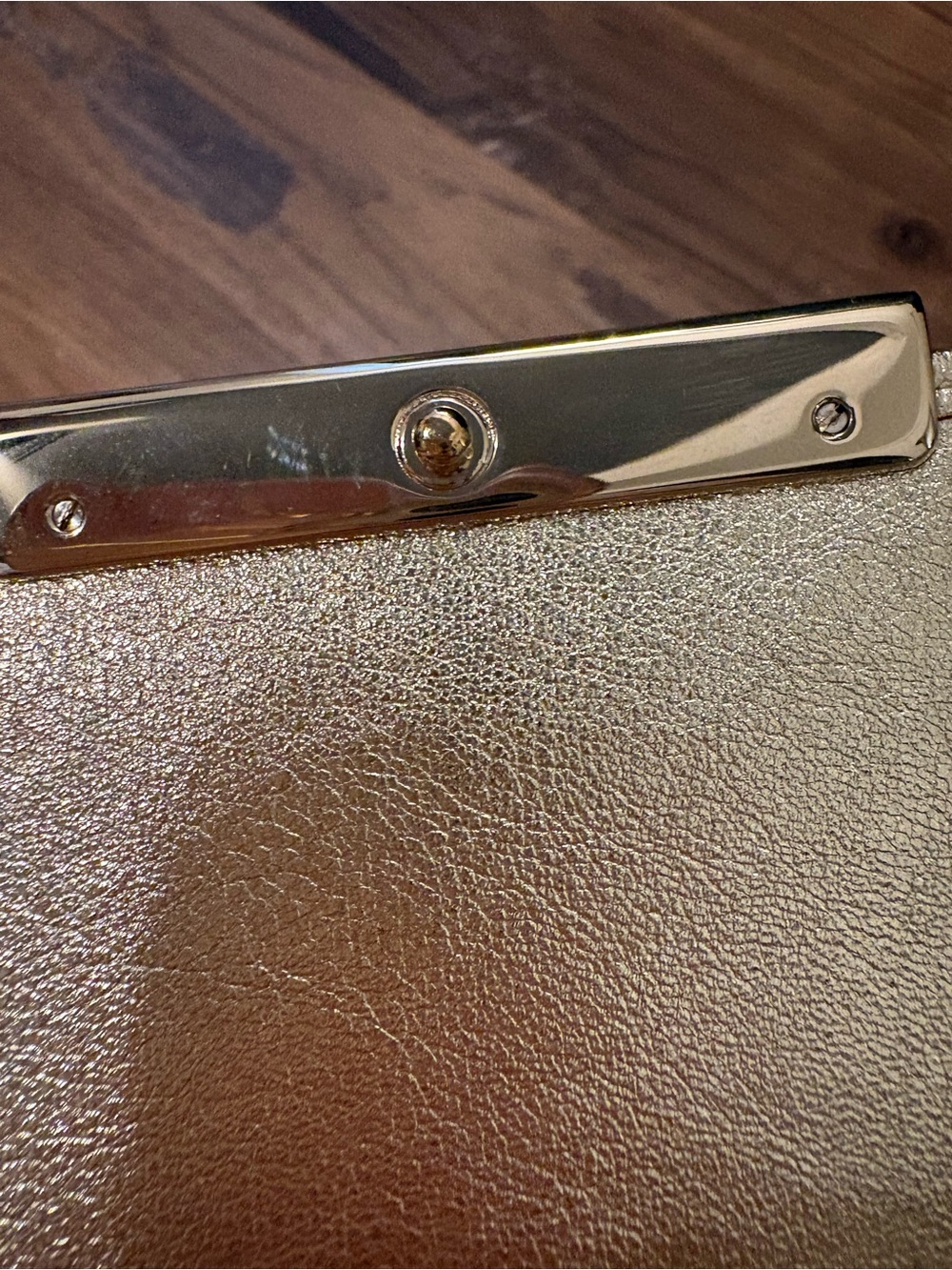 Cartier Metallic Gold Evening Clutch Wallet with Bar Clasp - Picture 9 of 16